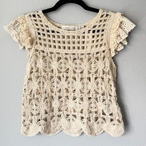Anthropologie bishop + young  Knit Baby Doll Top